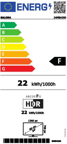 Salora 24MBA300 Smart TV met 12/220 volt aansluiting